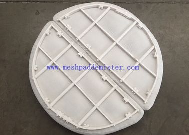 Material plástico de trabalho alto PTFE Mesh Pad Mist Eliminator da temperatura